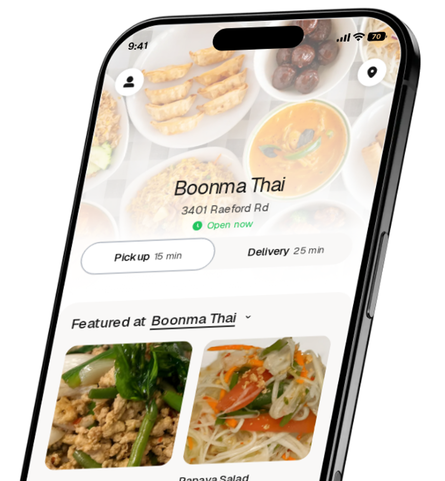 Boonma Thai app preview